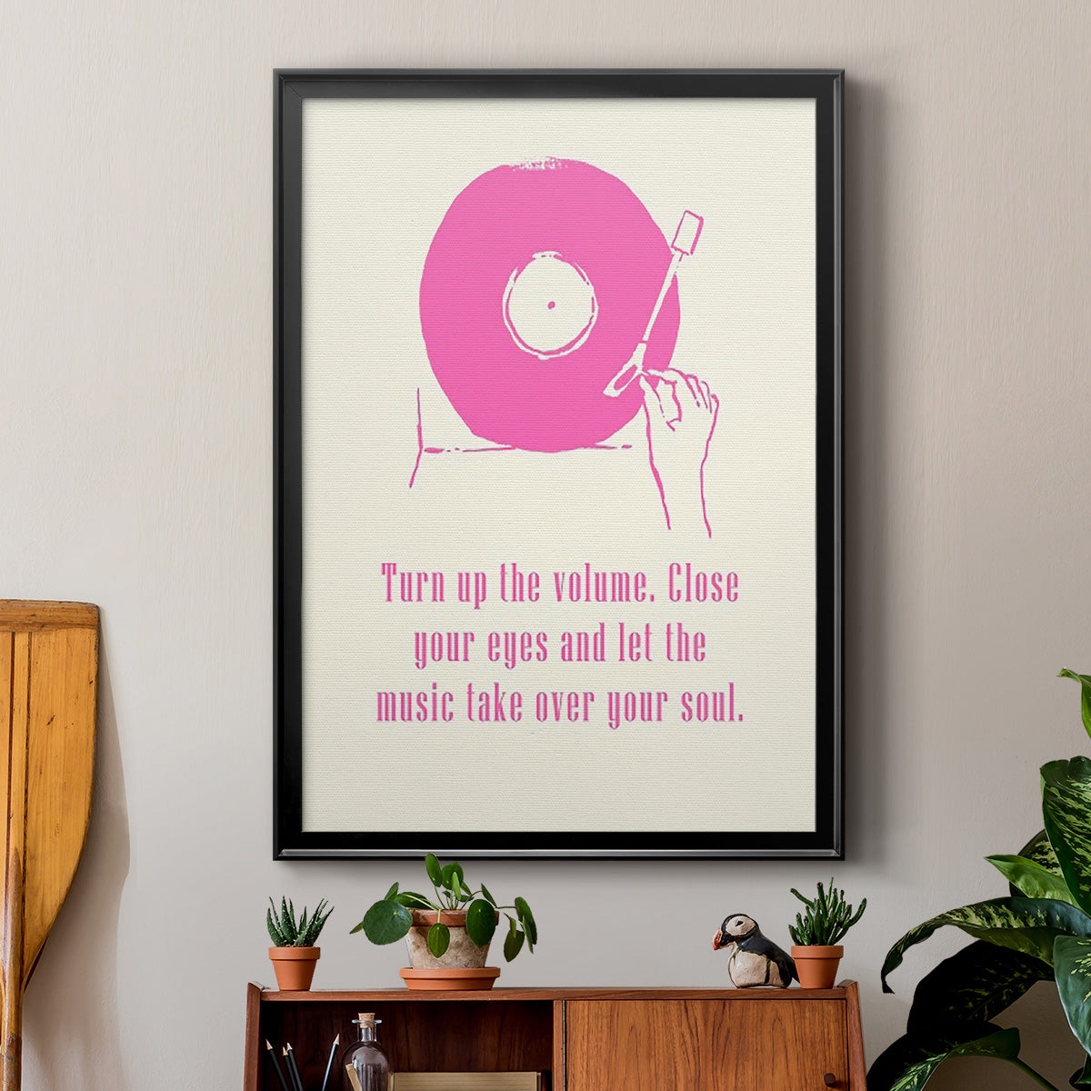 Sweet Melody III - Modern Framed Canvas Print