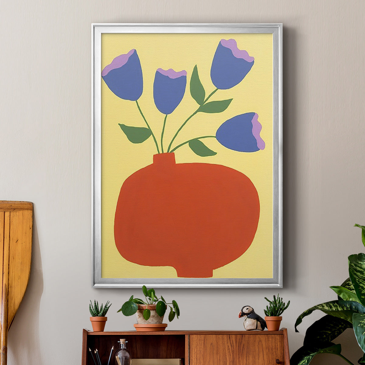 Modern Blooms III - Modern Framed Canvas Print