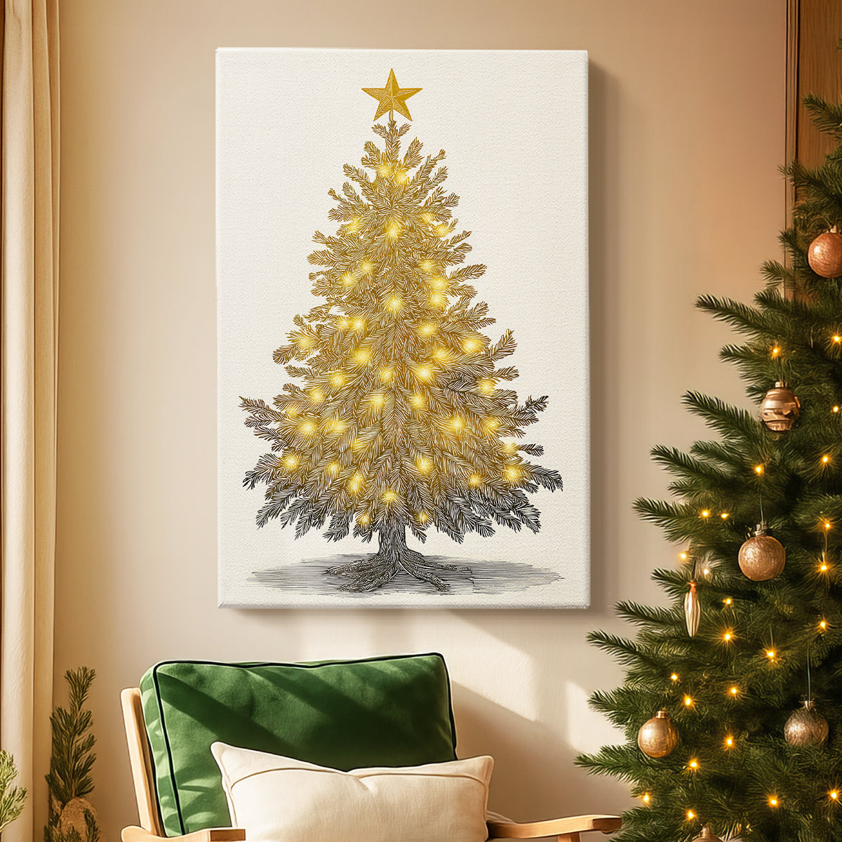 Golden Twilight at Midnight - Canvas Art Print