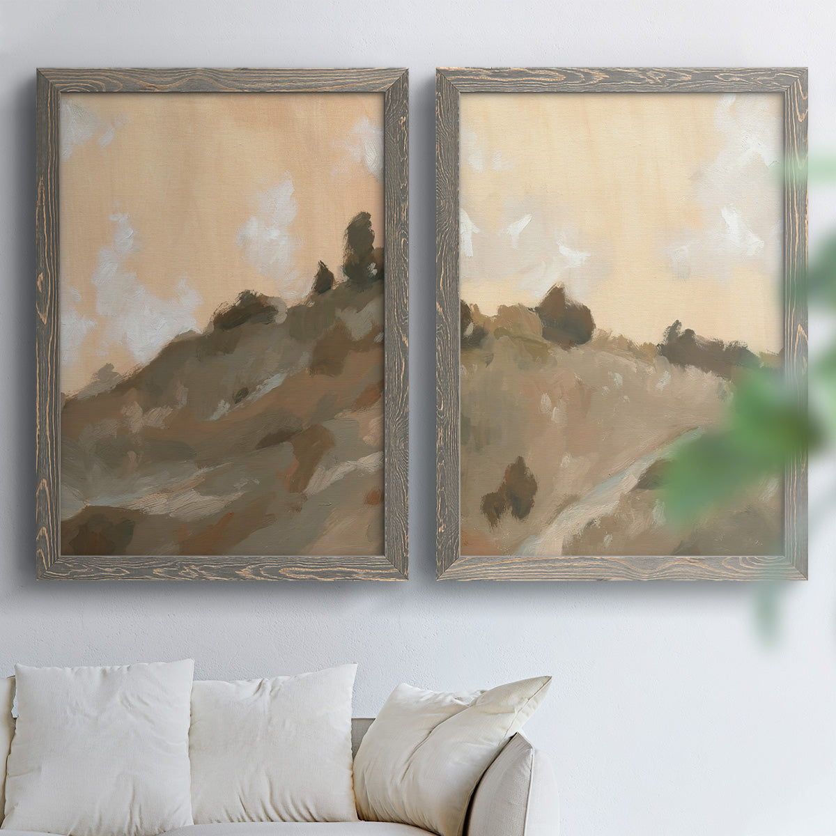 Hillside Walking Path III - Premium Framed Canvas 2 Piece Set - Ready to Hang