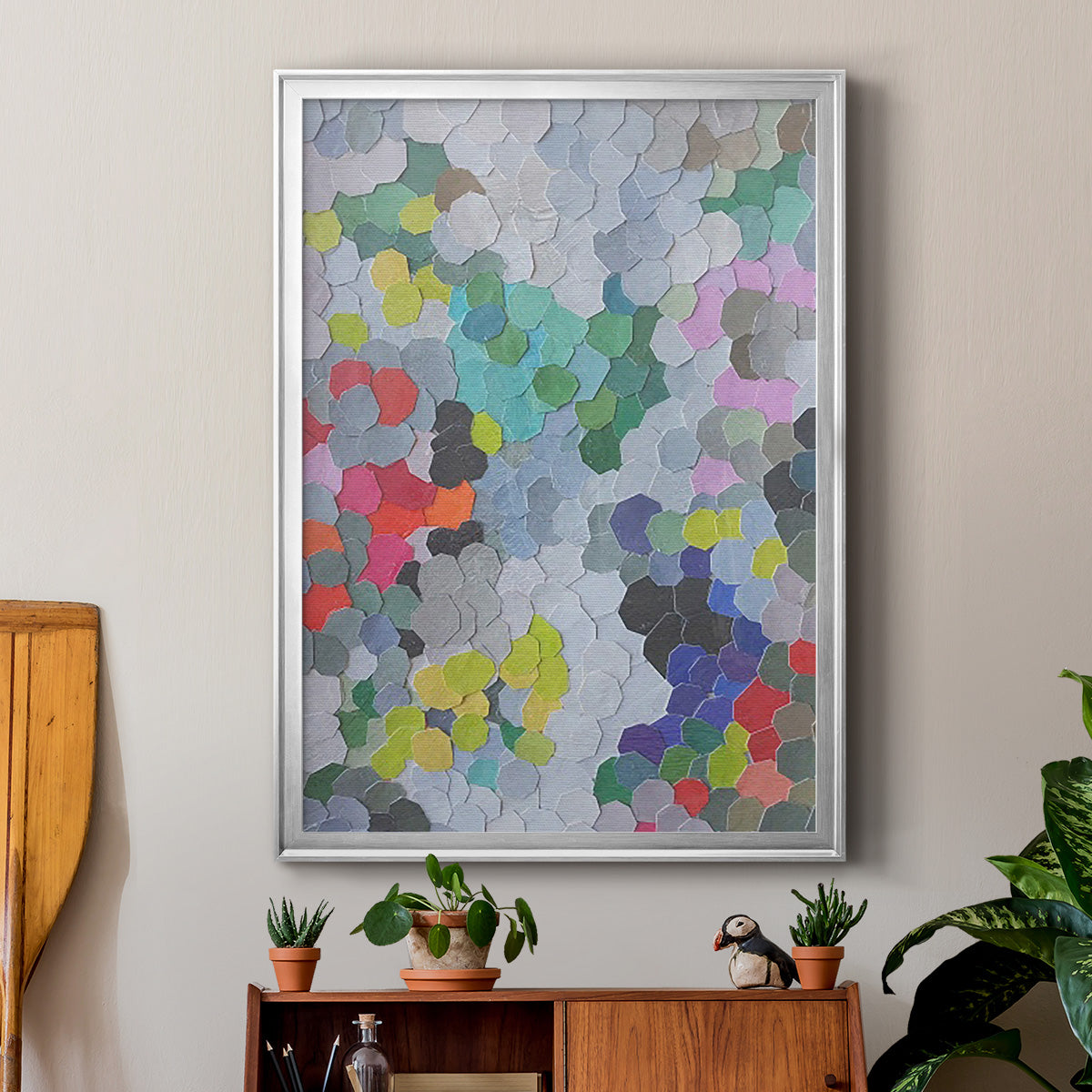 Buckingham Gardens - Modern Framed Canvas Print