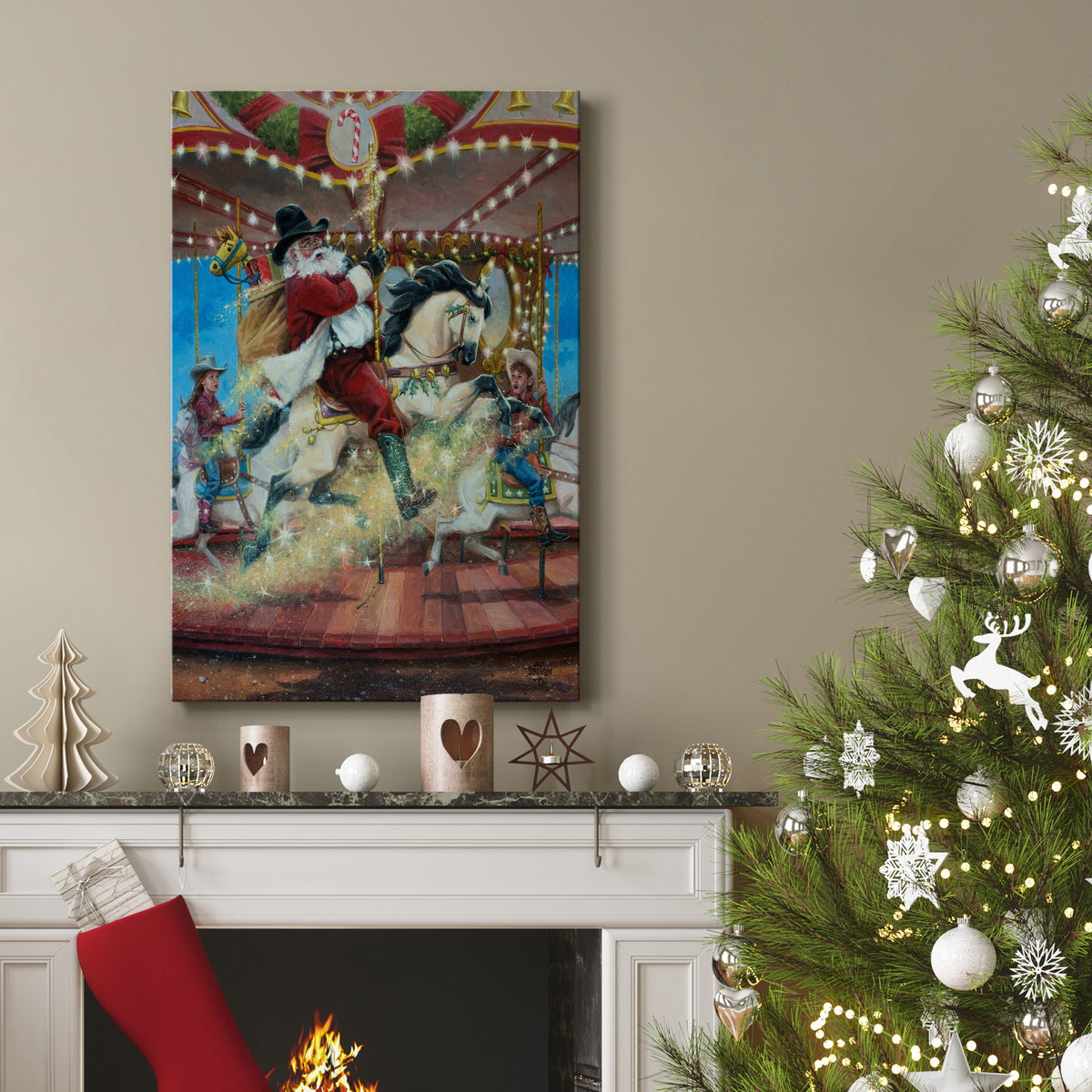 Merry Go Round Premium Gallery Wrapped Canvas - Ready to Hang