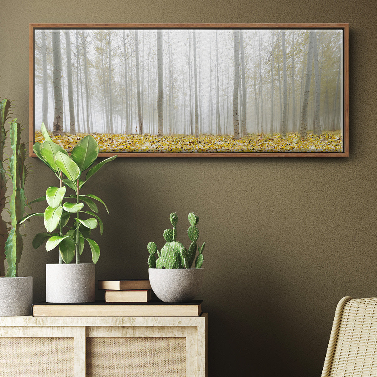 Poplar Grove - Floater Framed Canvas Print