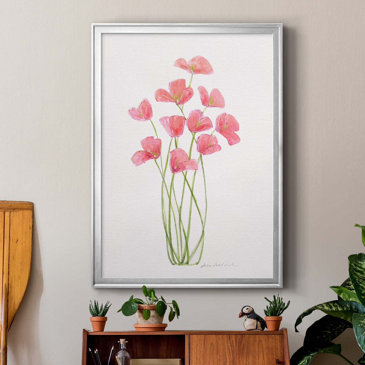 Intertwined Bouquet I - Modern Framed Canvas Print