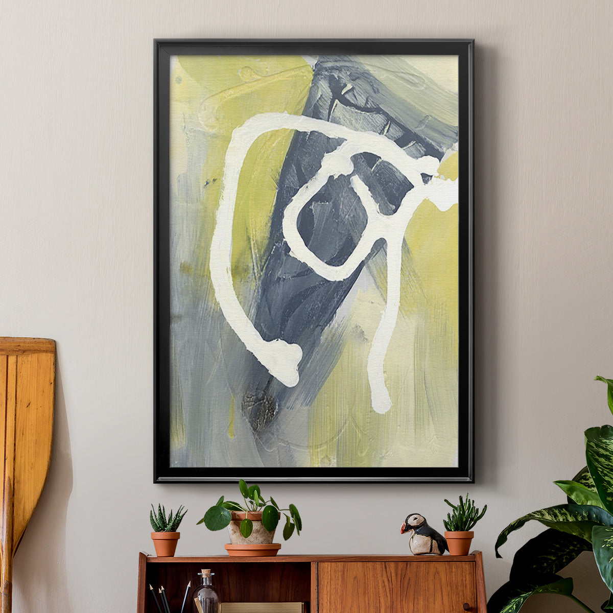 Delightful I - Modern Framed Canvas Print