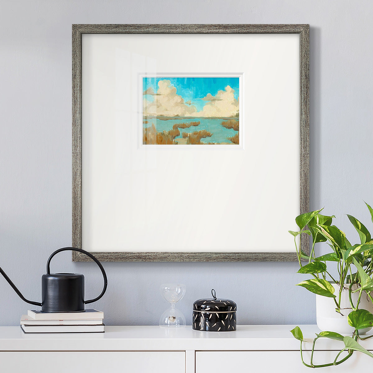 Fripp Island Water II Premium Framed Print Double Matboard