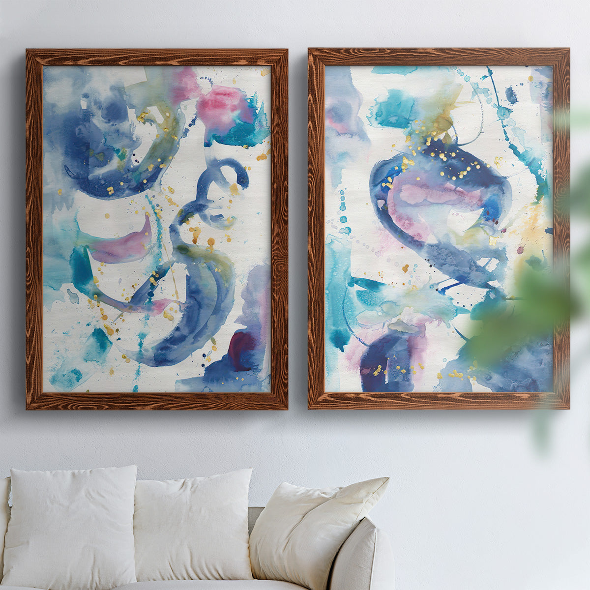 Fiesta I - Premium Framed Canvas 2 Piece Set - Ready to Hang