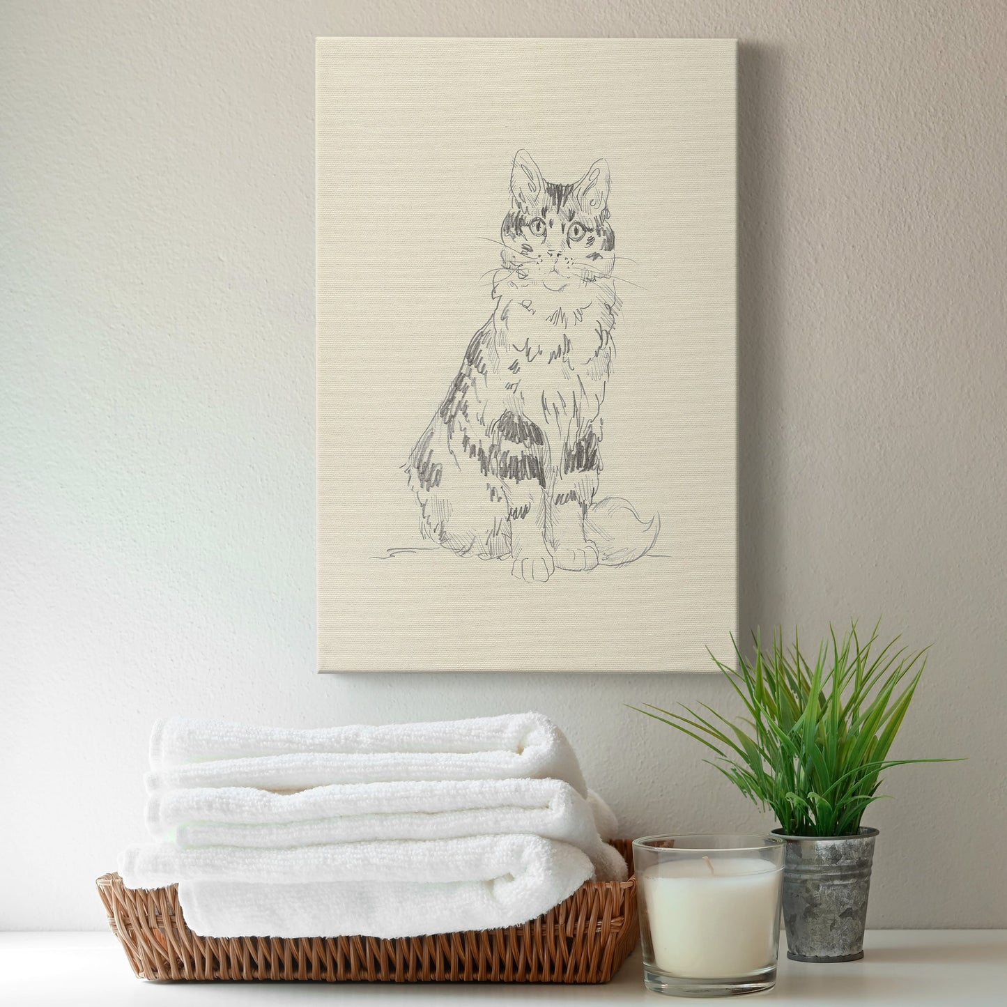 House Cat III Premium Gallery Wrapped Canvas - Ready to Hang