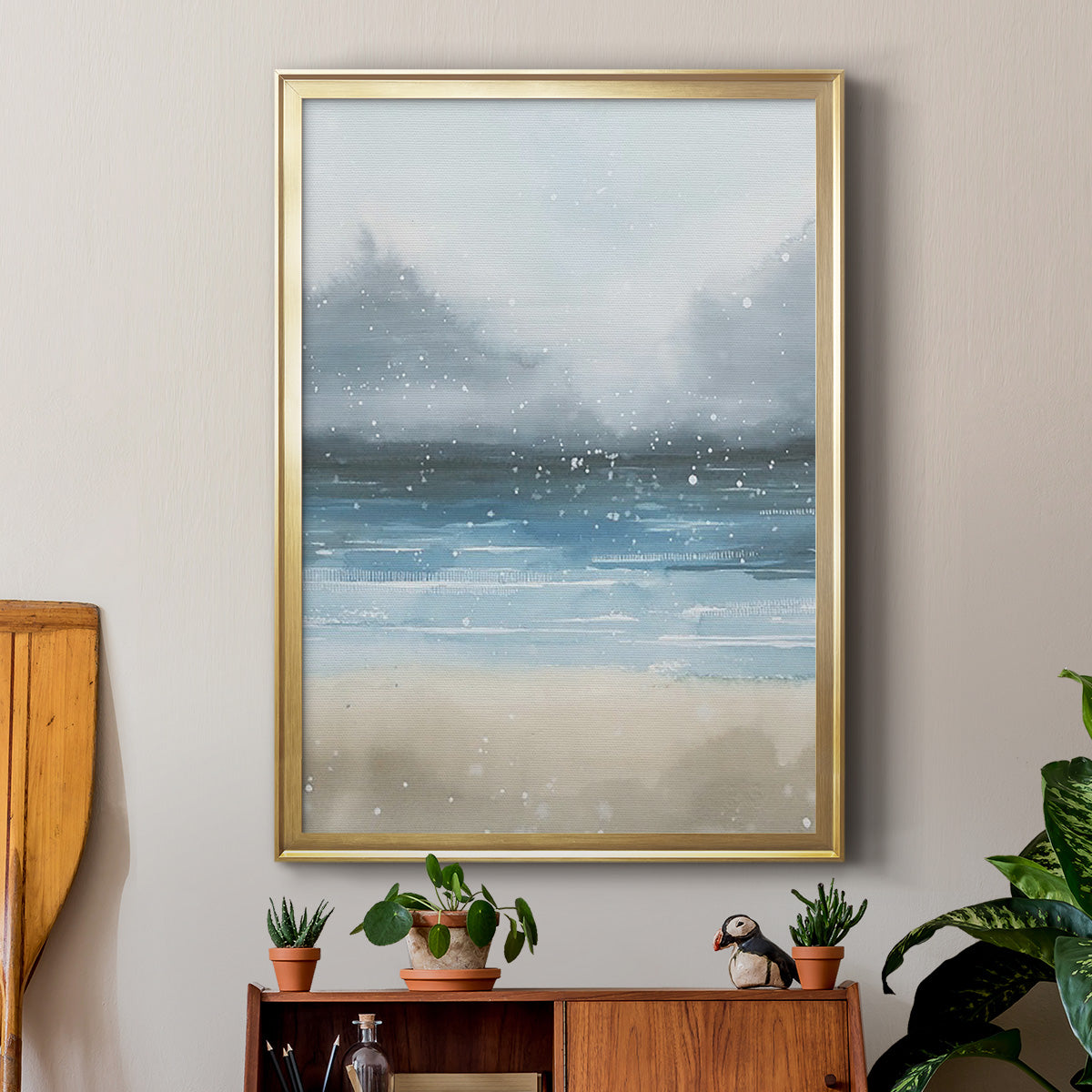 Stars and the Sea II - Modern Framed Canvas Print