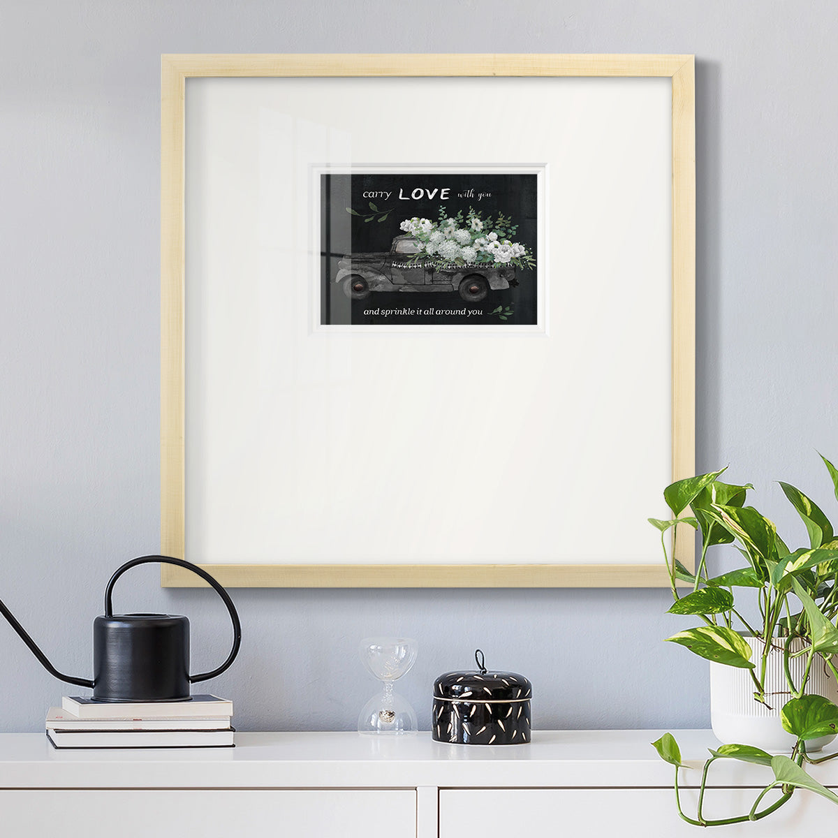 Carry Love Premium Framed Print Double Matboard