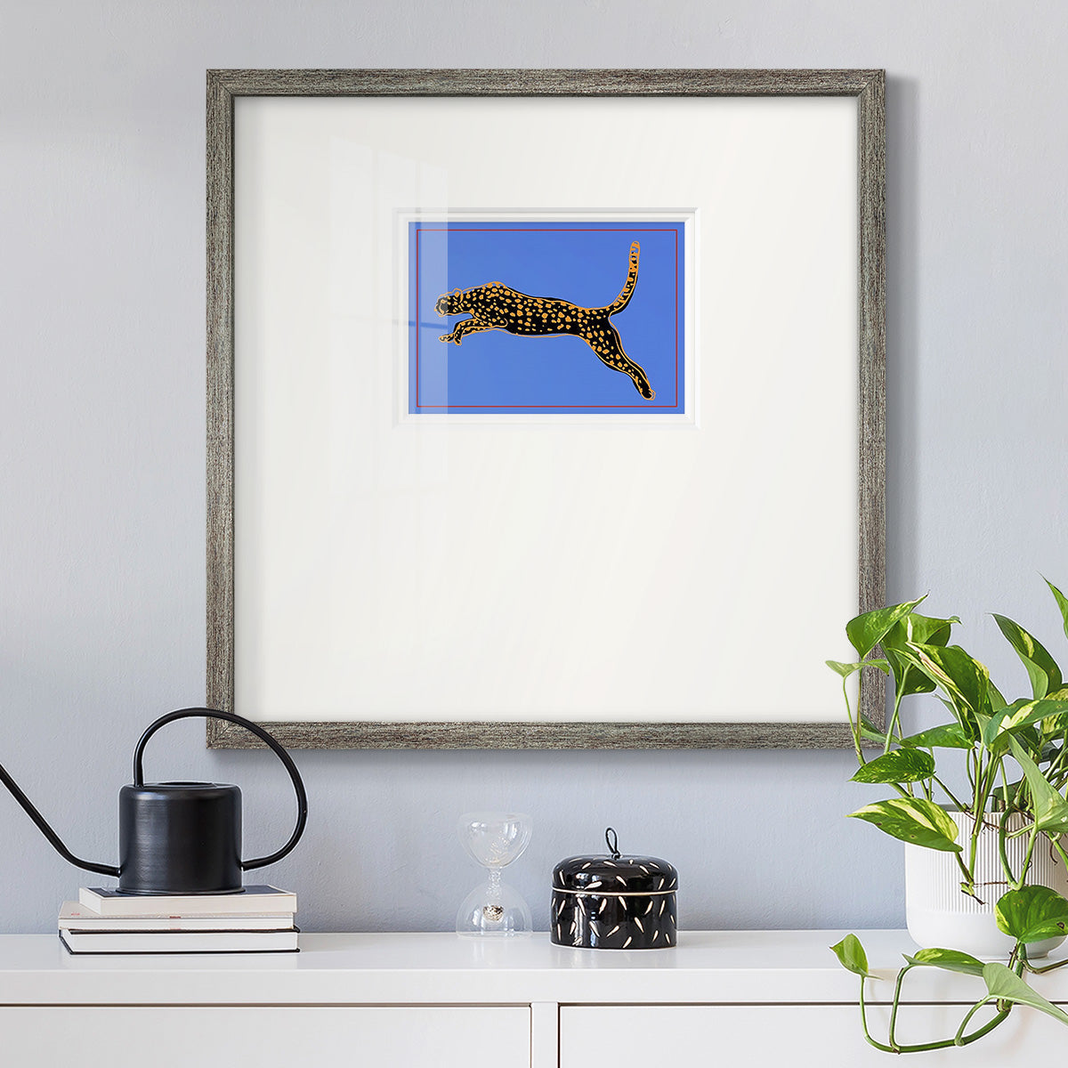 The Wild Leopard I - Double Matboard Framed Print