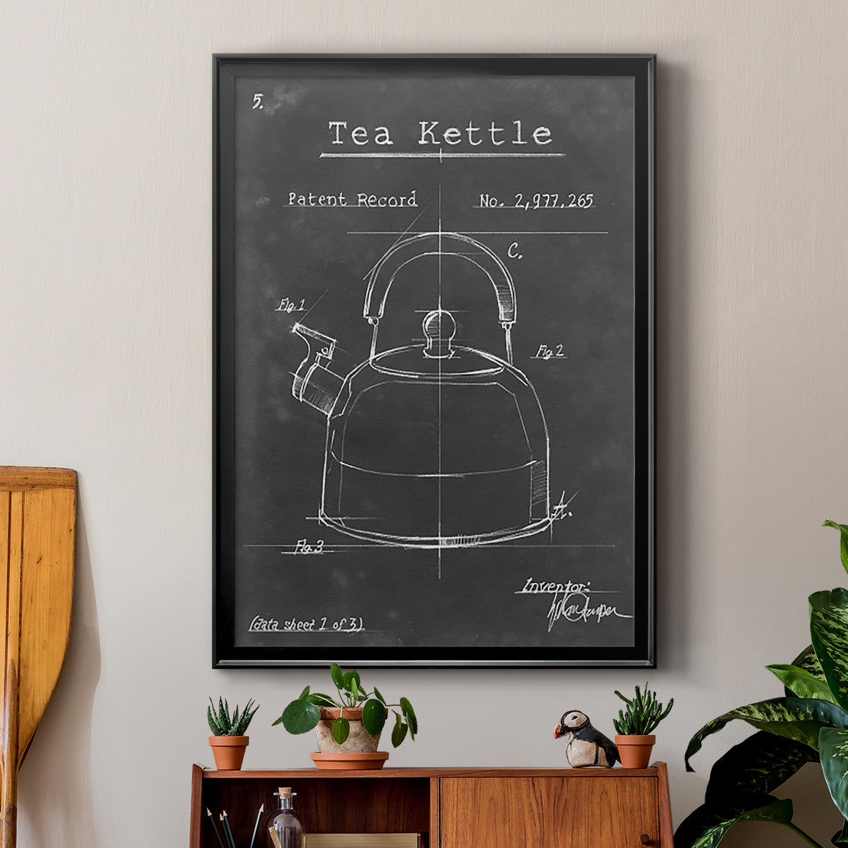 Morning Routine V - Modern Framed Canvas Print