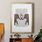 Elephants Heart and Rose - Modern Framed Canvas Print