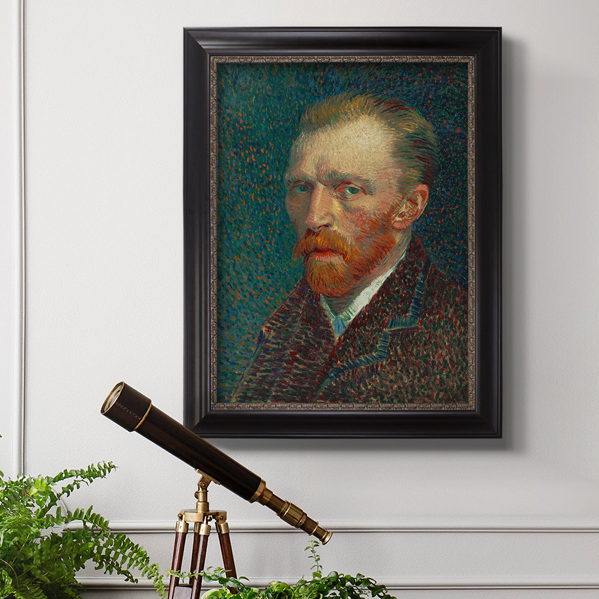 Self-Portrait, 1887 - Ornate Framed Canvas Print