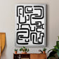 Shuffle II - Modern Framed Canvas Print