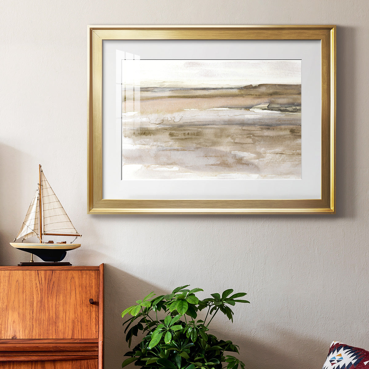 Sunset Bay - Modern Framed Art Print