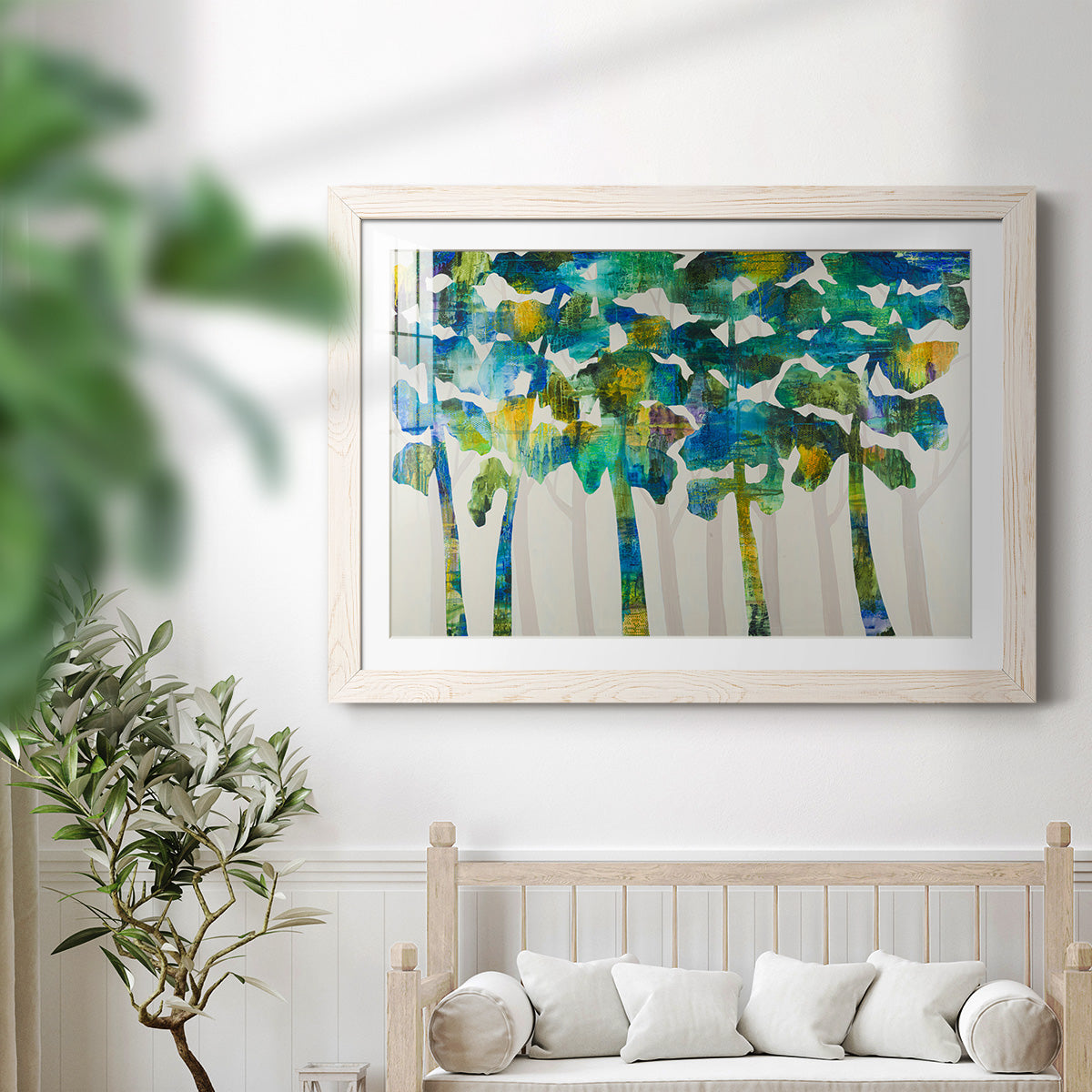 Tall Trees VII - Barnwood Framed Art Print
