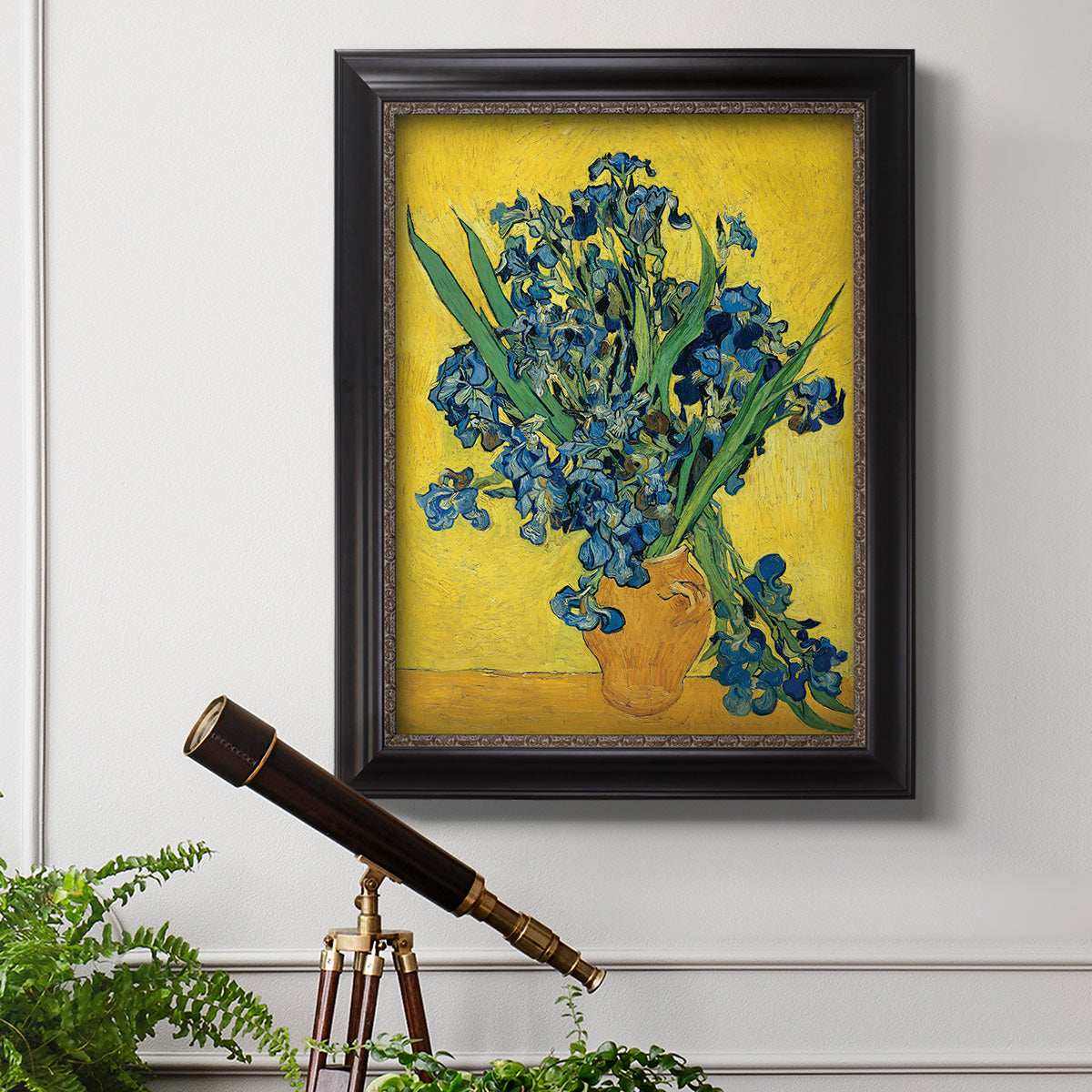 Irises, 1890 - Ornate Framed Canvas Print