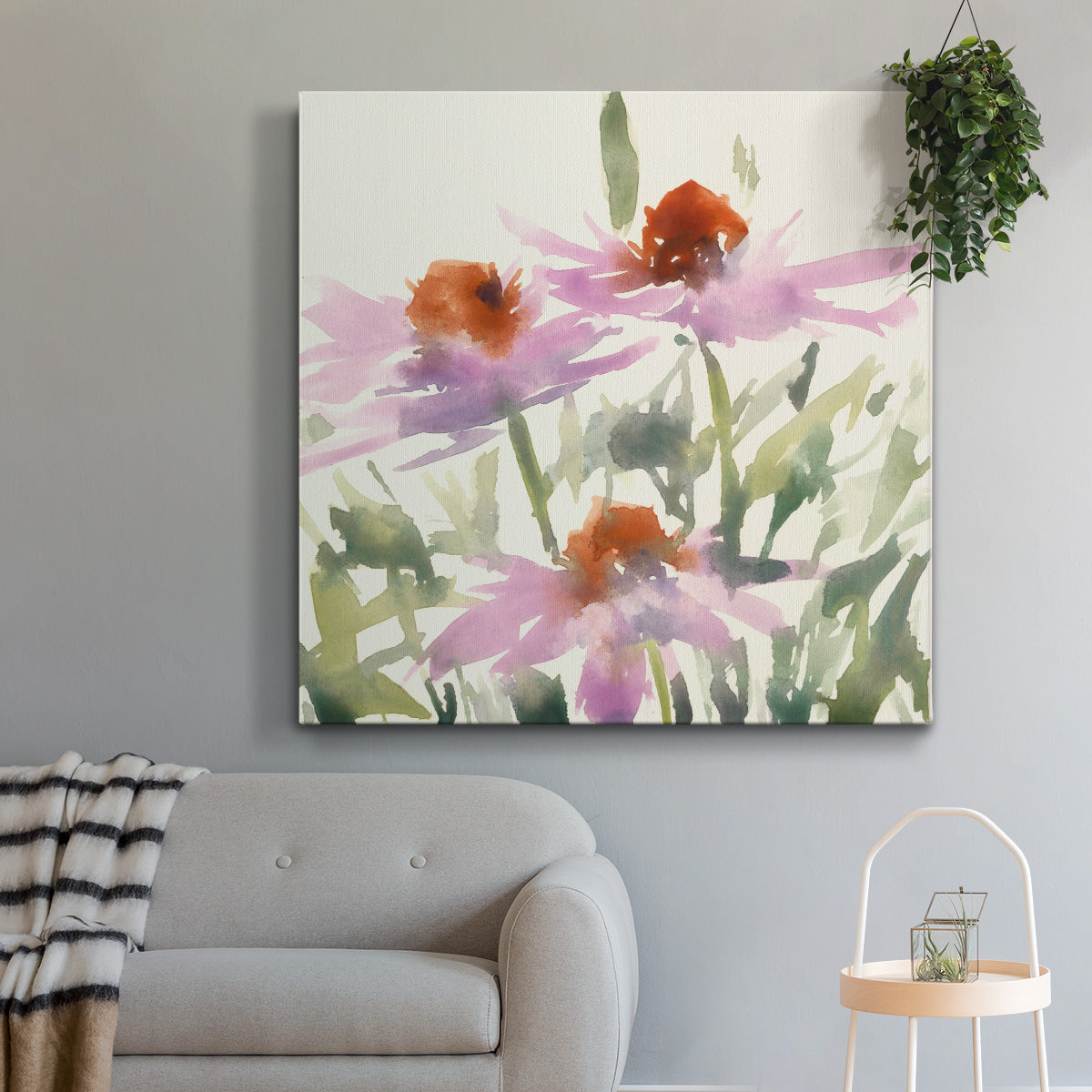 Daisy Garden Views I - Canvas Art Print