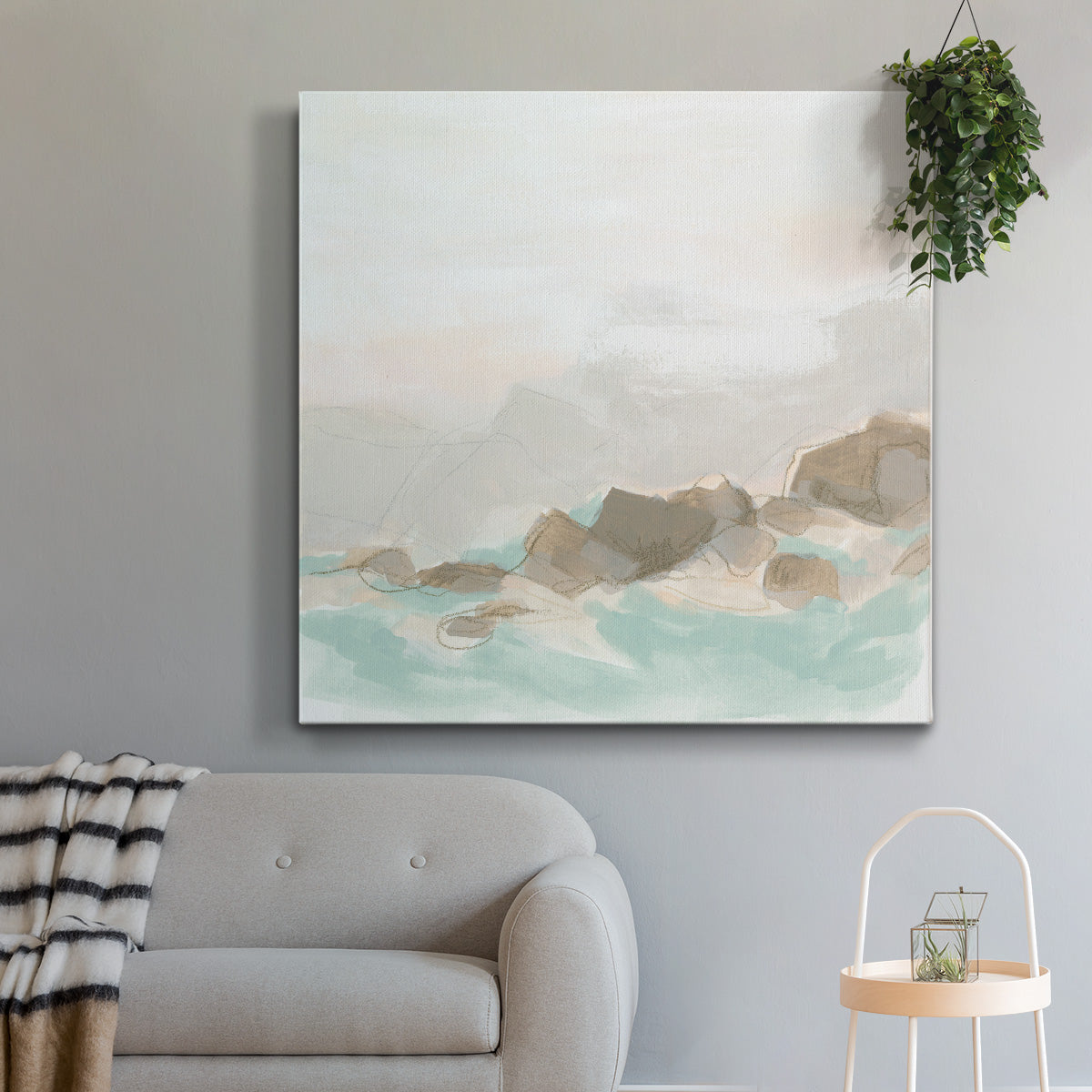 Beach Stones II-Premium Gallery Wrapped Canvas - Ready to Hang