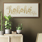 Golden HoHoHo - Floater Framed Canvas Print
