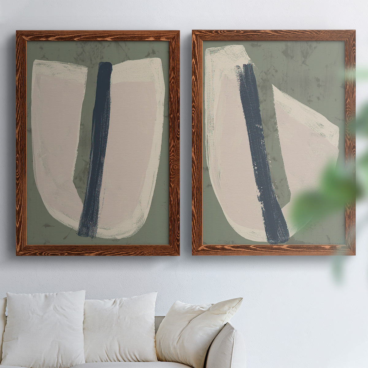 Paper Slice III - Premium Framed Canvas 2 Piece Set - Ready to Hang