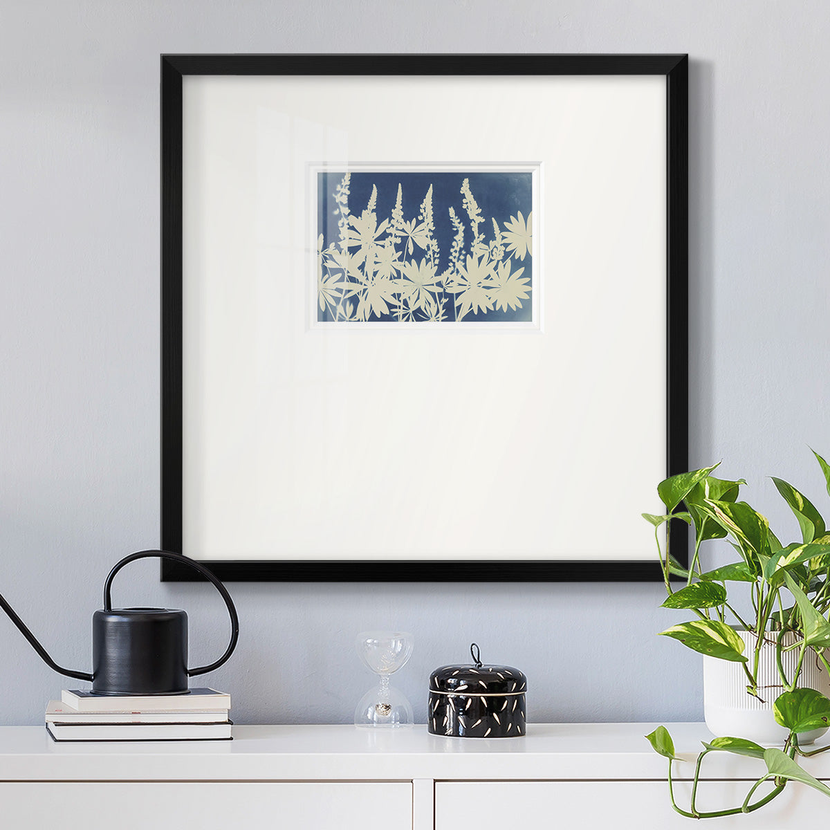 Lovely Lupine- Premium Framed Print Double Matboard