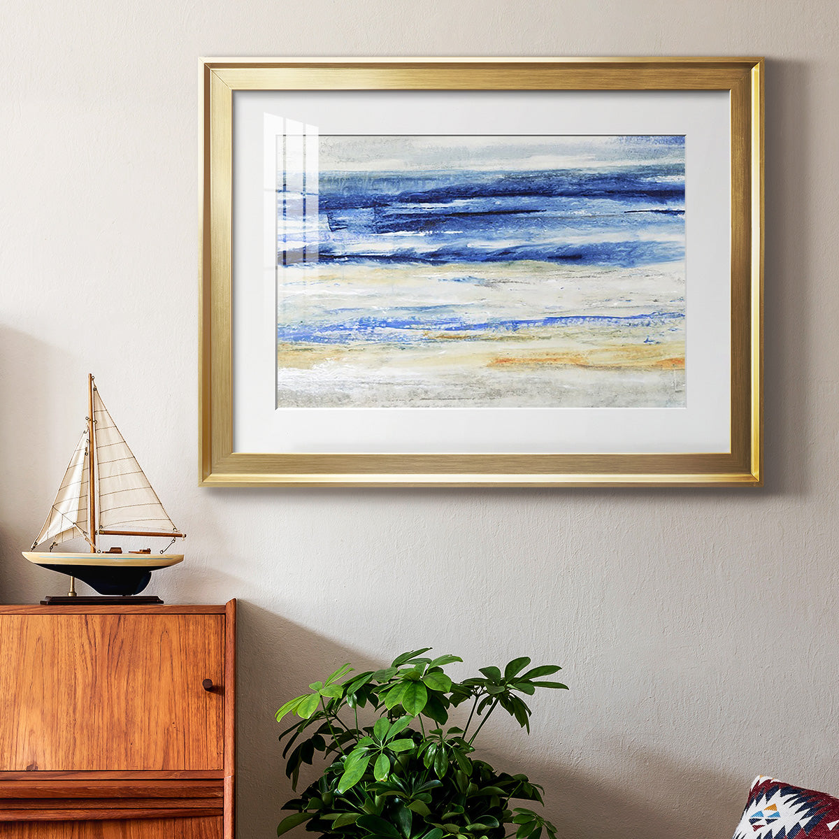 Choppy Seas II - Modern Framed Art Print