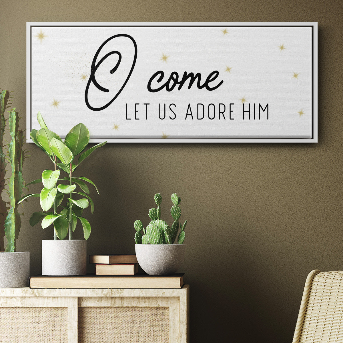 O Come - Floater Framed Canvas Print