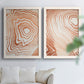 Wood Grain Suminagashi I - Premium Framed Canvas 2 Piece Set - Ready to Hang