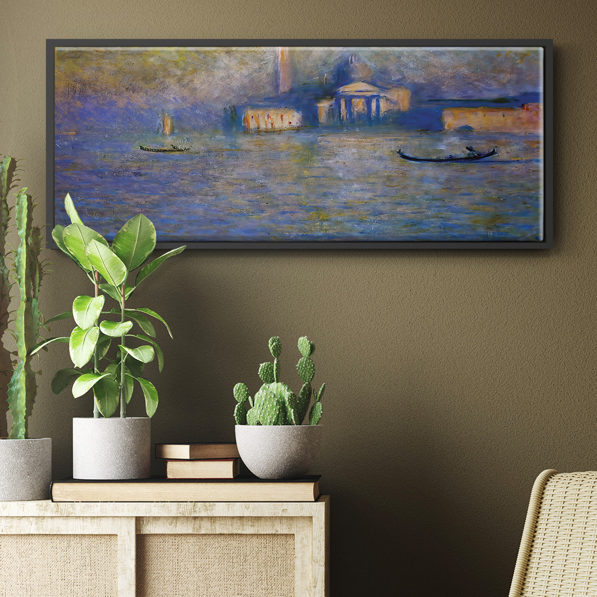 San Giorgio Maggiore, Twilight, 1908 - Floater Framed Canvas Print