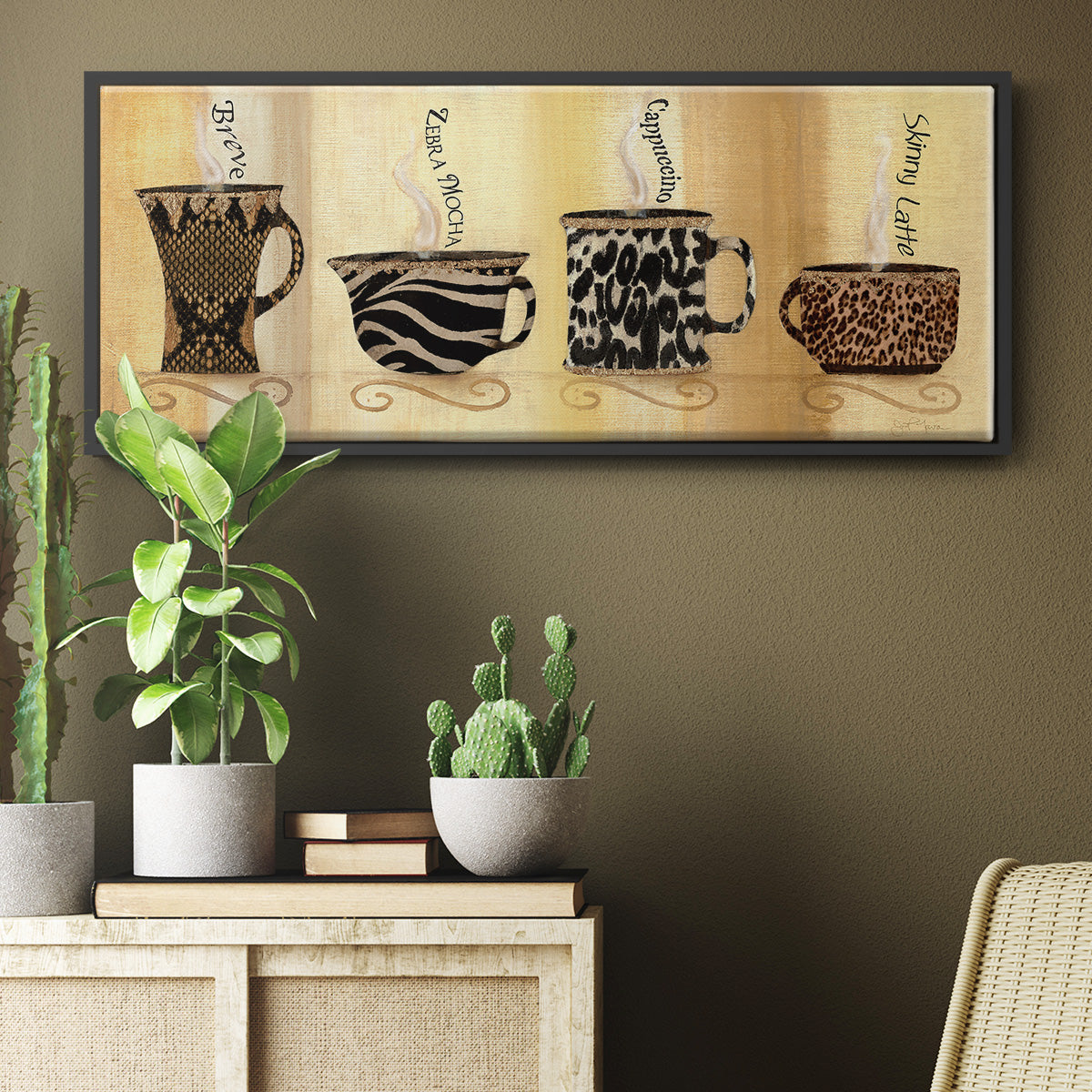 Café Exotica II - Floater Framed Canvas Print