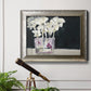 White Flowers in Fuchsia II Premium Framed Canvas- Ready to Hang