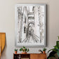 Europe Street Sketches II - Modern Framed Canvas Print