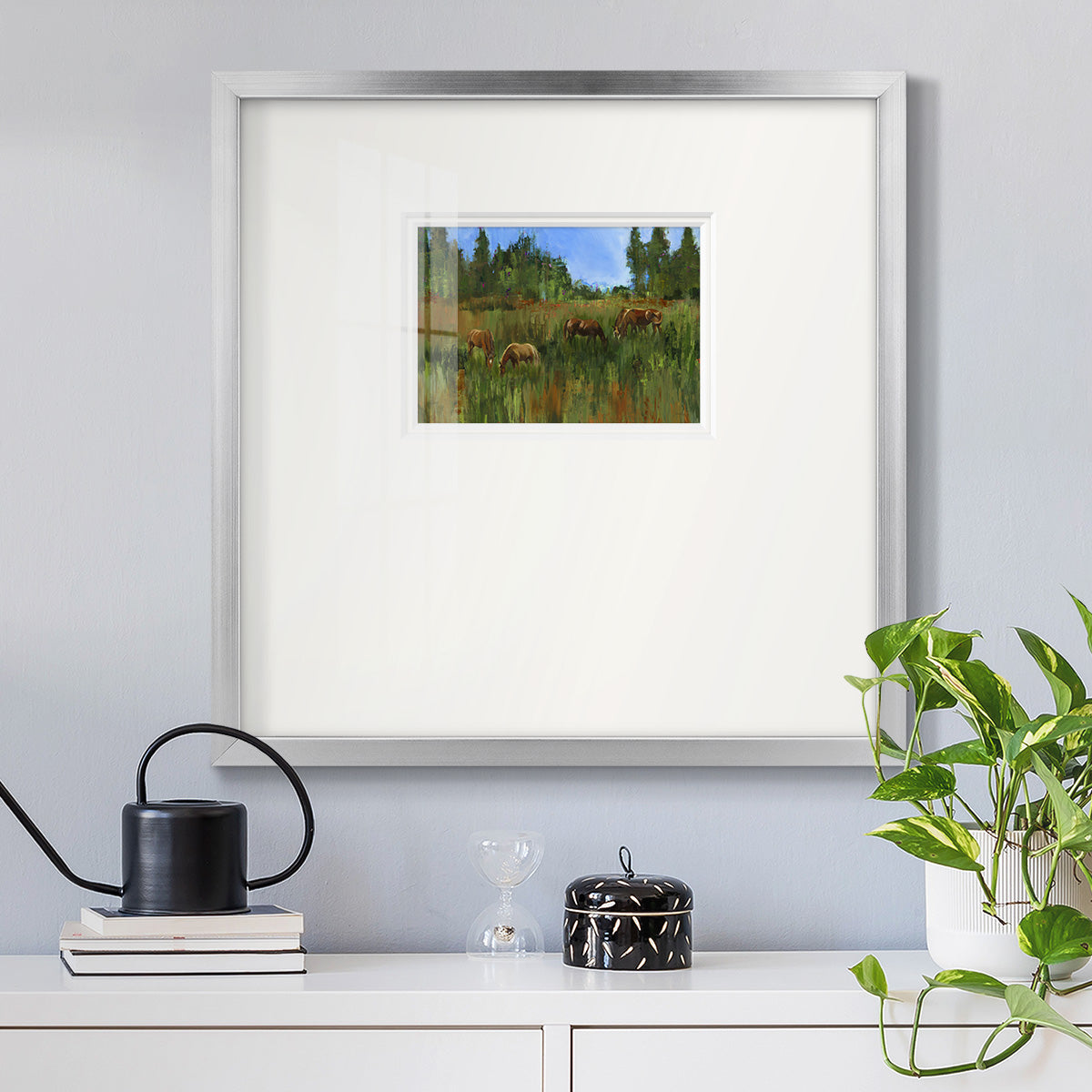 The Grass is Always Greener Premium Framed Print Double Matboard