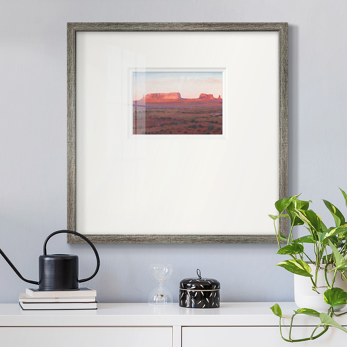 Red Rocks at Dusk I Premium Framed Print Double Matboard