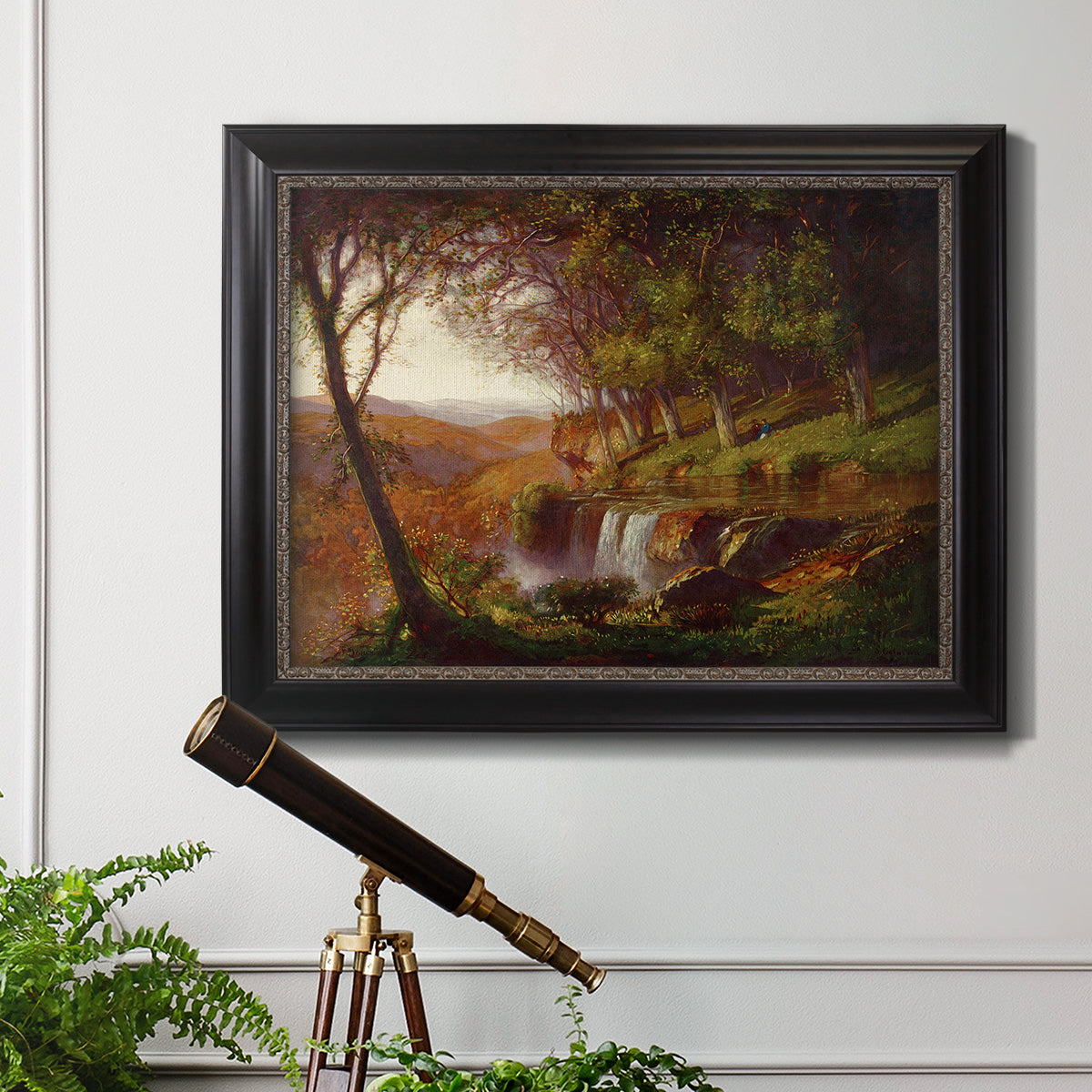Falling Spring - Ornate Framed Canvas Print