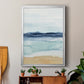 Watercolor Ocean Horizon II - Modern Framed Canvas Print