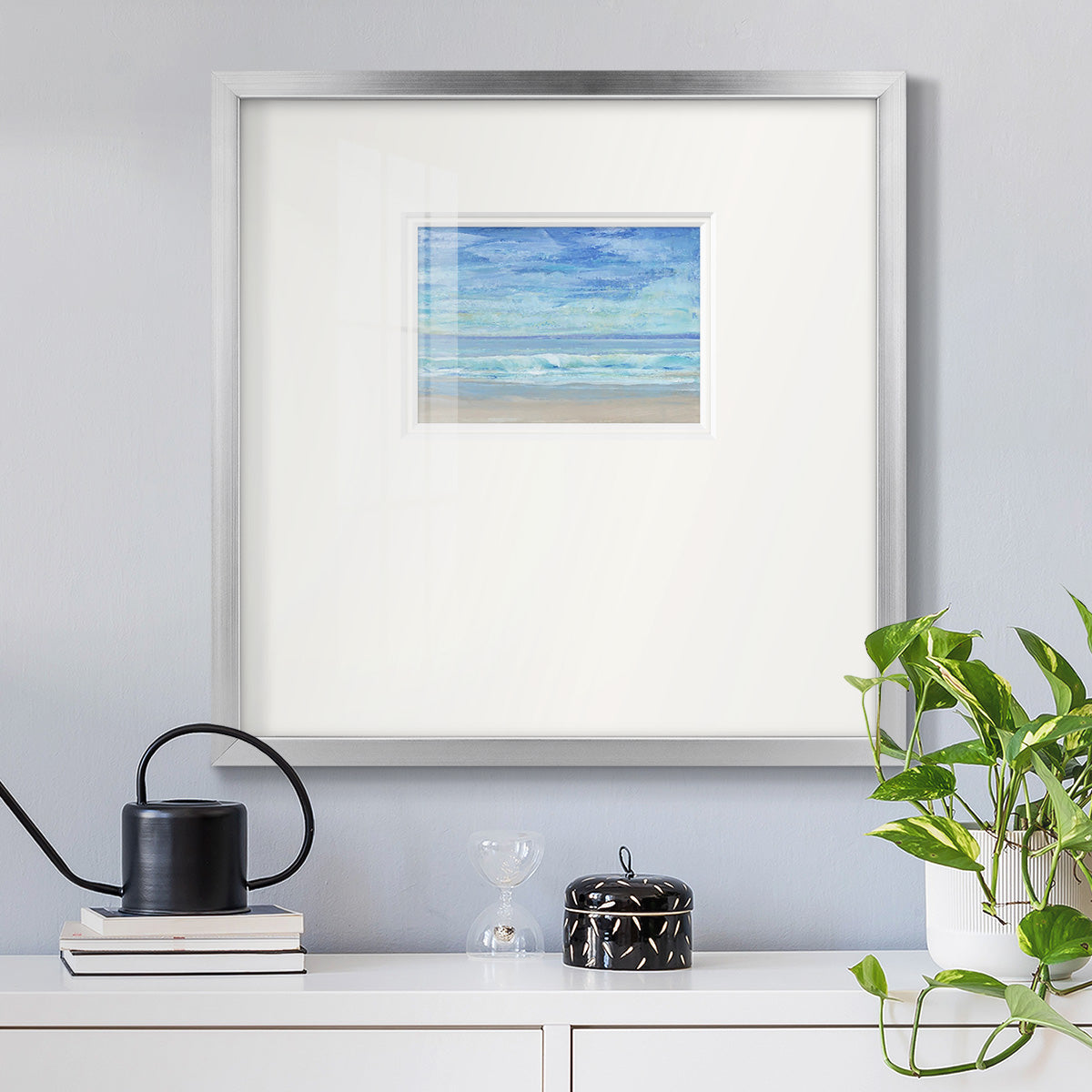 Rolling Surf I Premium Framed Print Double Matboard