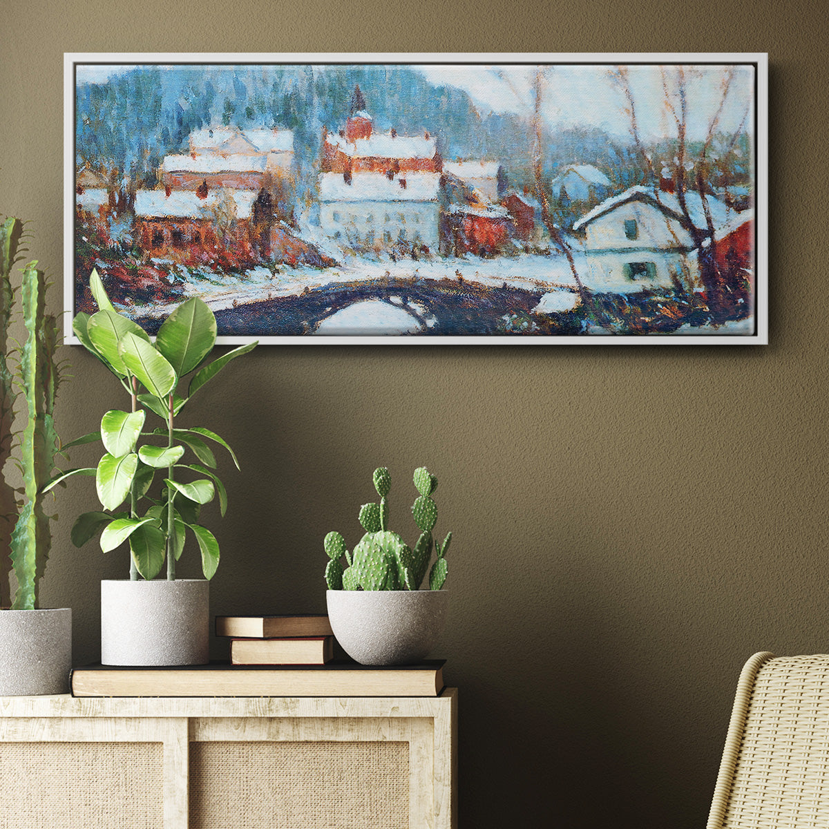 Sandviken, Norway 2, 1895 - Floater Framed Canvas Print