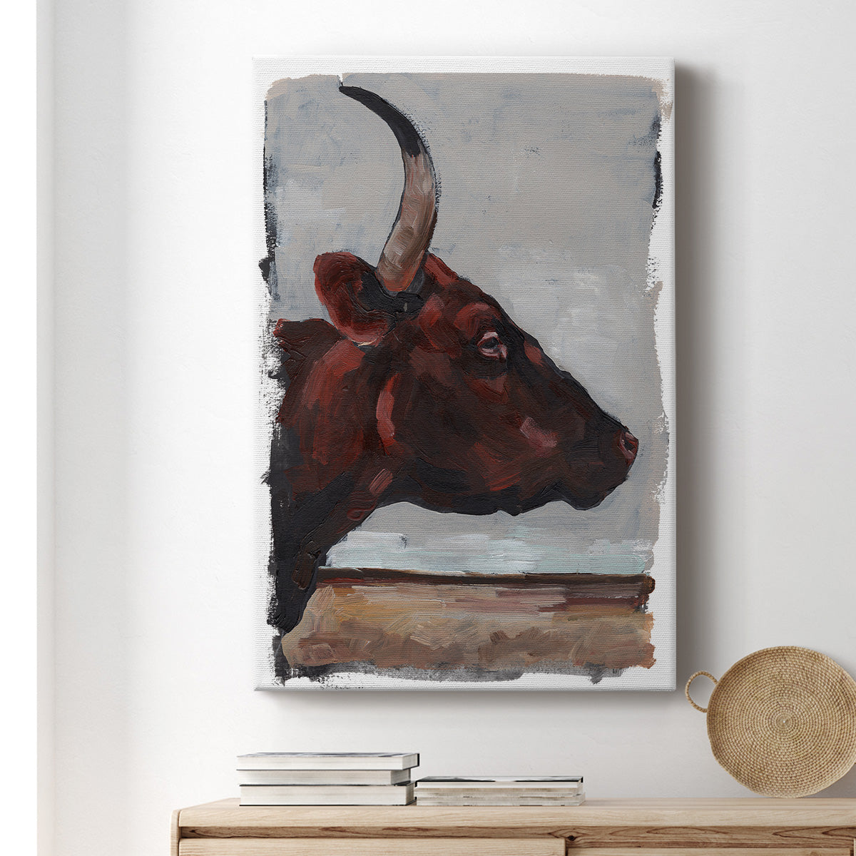 Cattle View II Premium Gallery Wrapped Canvas - Ready to Hang