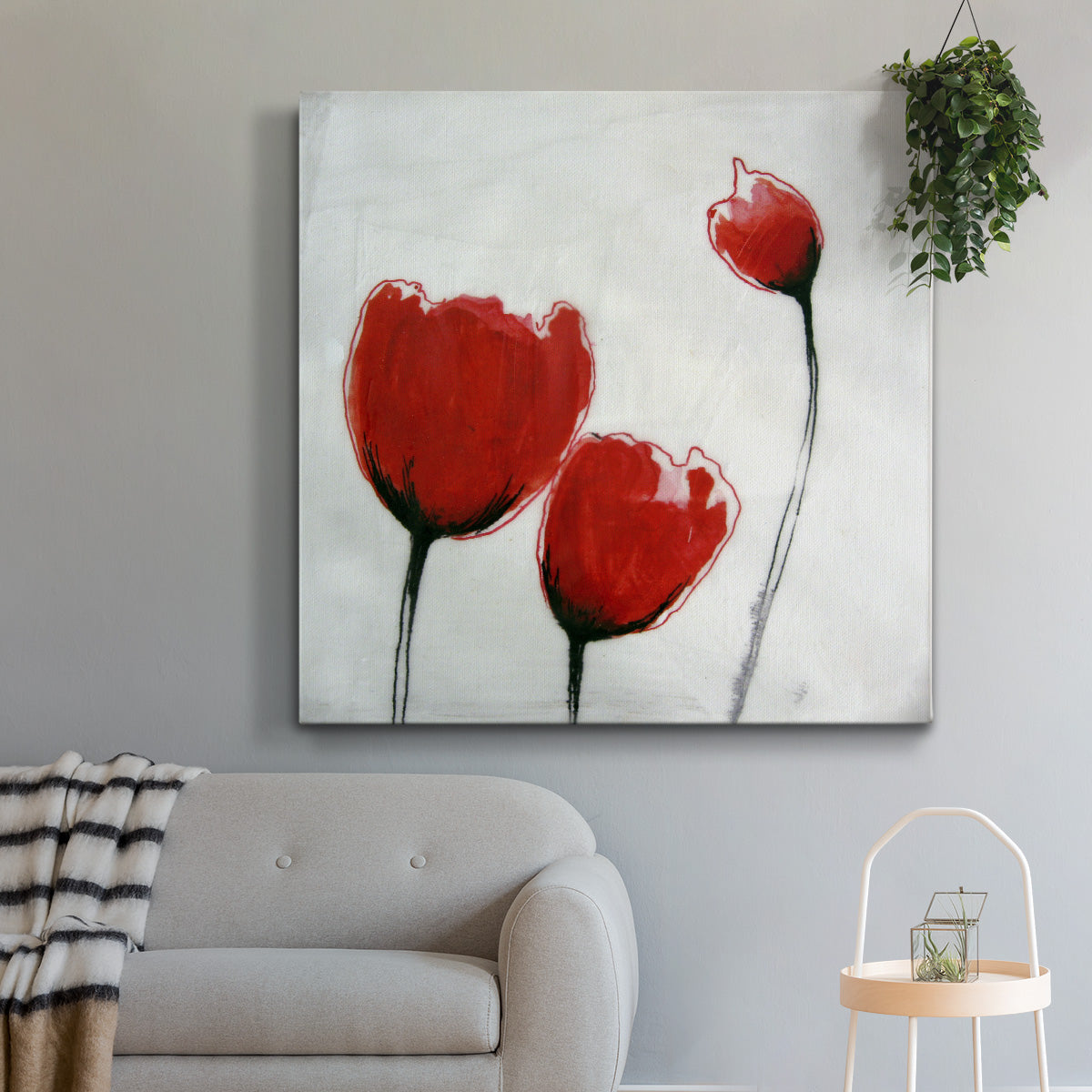 Red Drops VII - Canvas Art Print