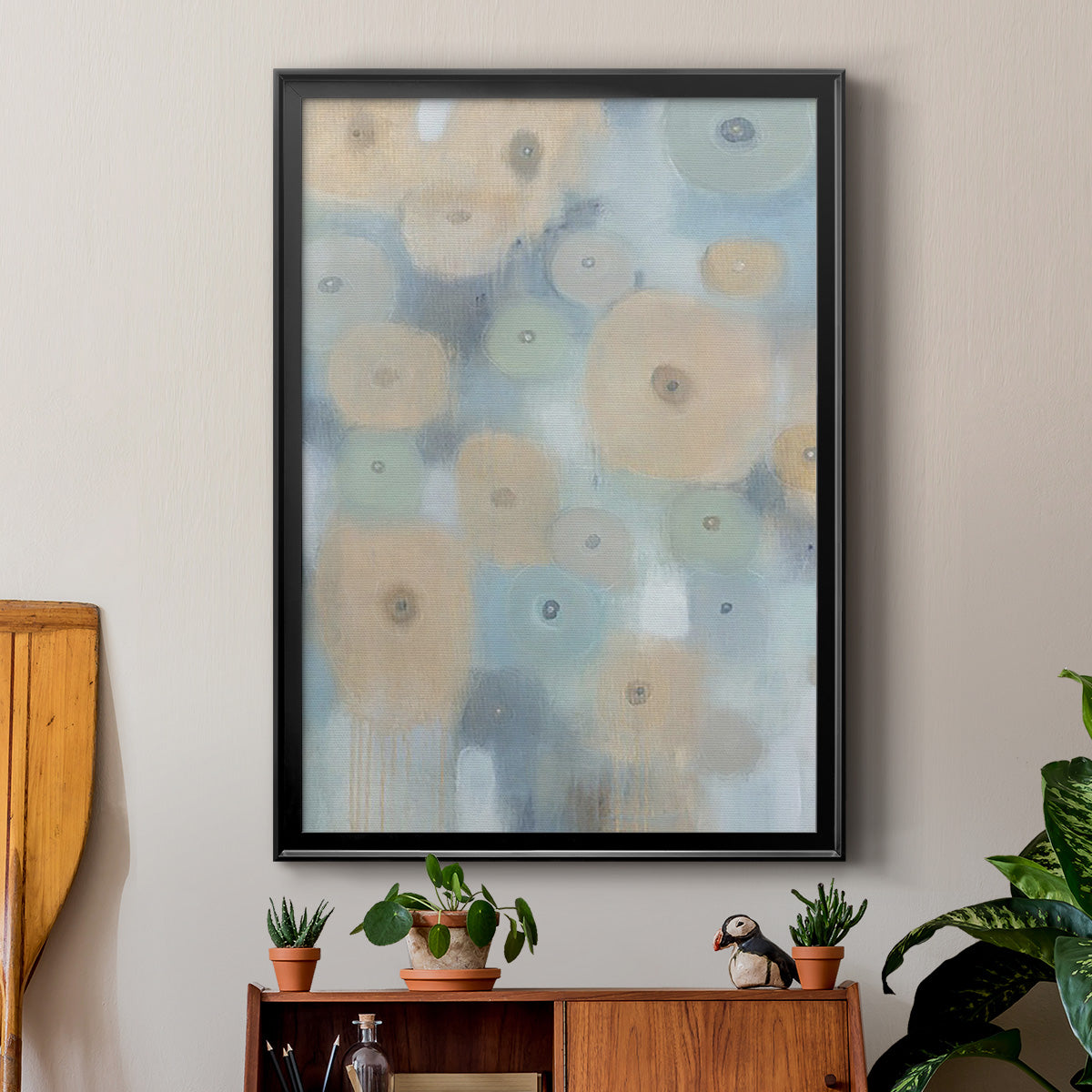 Spinning Wheels I - Modern Framed Canvas Print