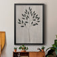 Leaves and Wood I - Modern Framed Canvas Print