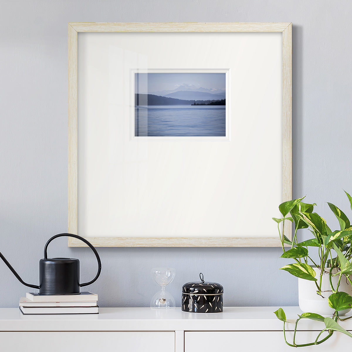 Blue Serenity Premium Framed Print Double Matboard