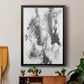 Graphite Abstract III - Modern Framed Canvas Print