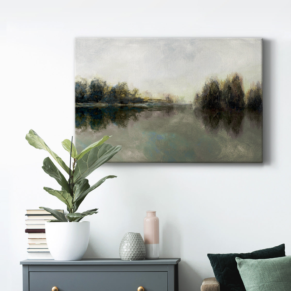 Rainy Sunset Premium Gallery Wrapped Canvas - Ready to Hang