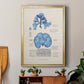 Blue Marine Algae IV -  Framed Canvas Print