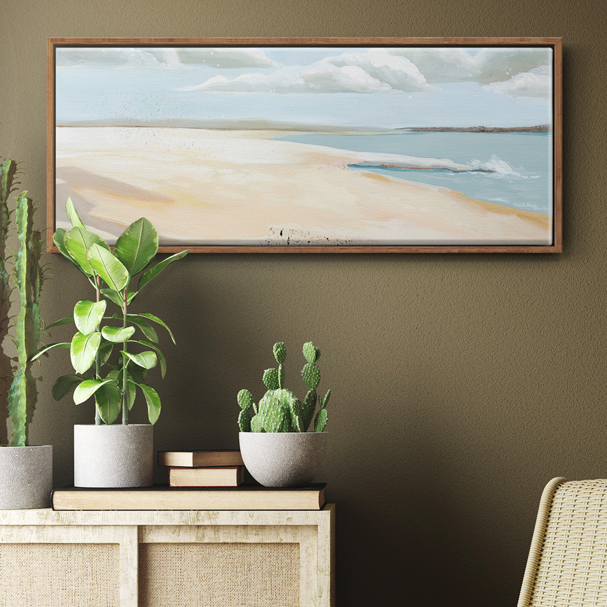 Sandy Getaway II - Floater Framed Canvas Print