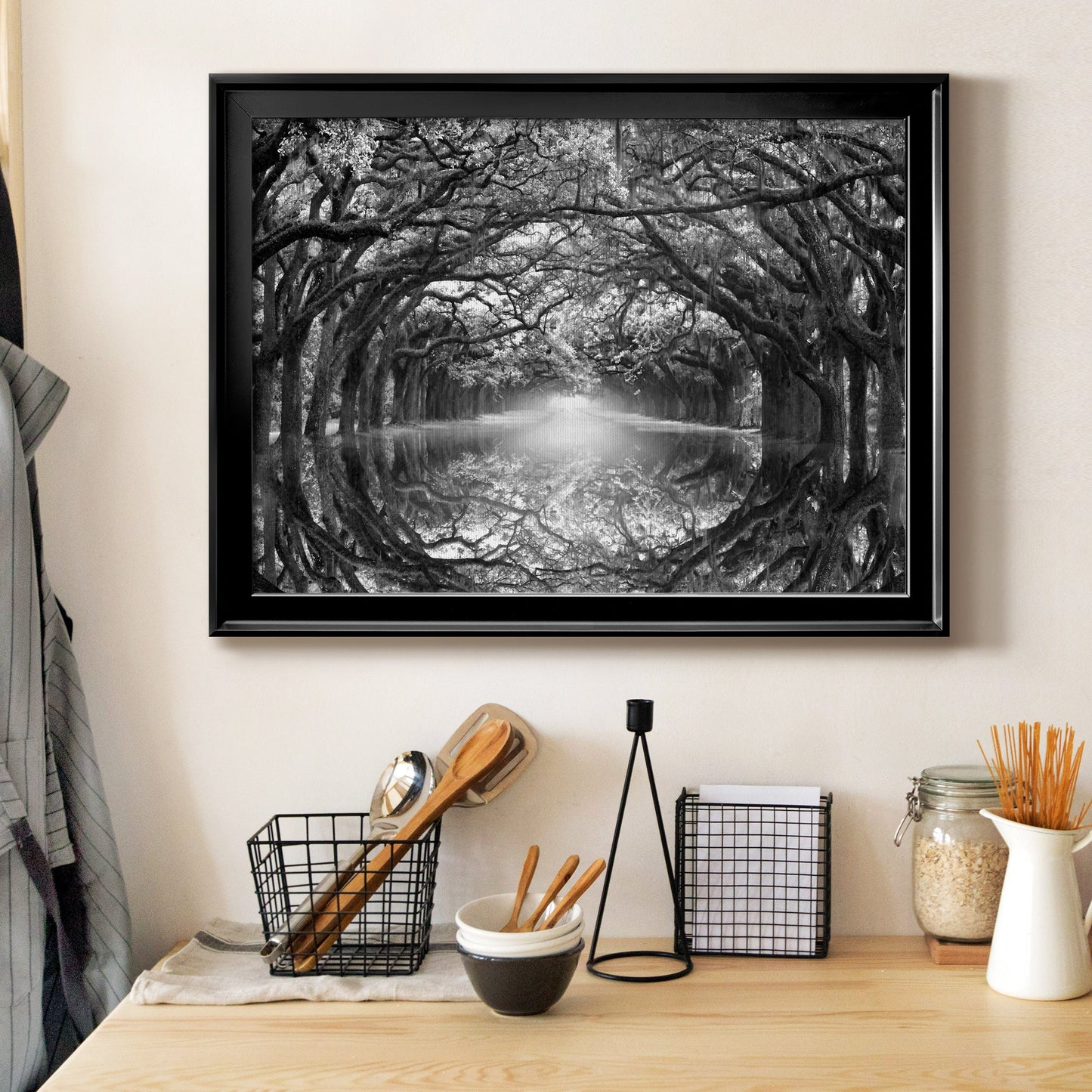 Oak Alley Reflection Premium Classic Framed Canvas - Ready to Hang